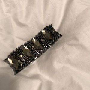 Lia Sophia black/ stone bracelet